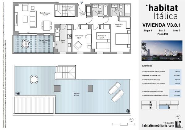 Продажа квартиры на Piso en Ronda de los Tejares, 1, Ronda de Triana-Patrocinio-Turruñuelo, Sevilla, Севилья
 photo 2