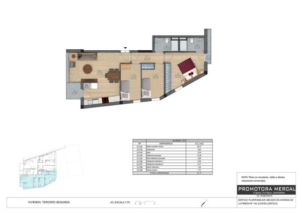 Venta de piso en Piso en Avenida de la Pineda, 103, Centre, Castelldefels, Castelldefels
 photo 4