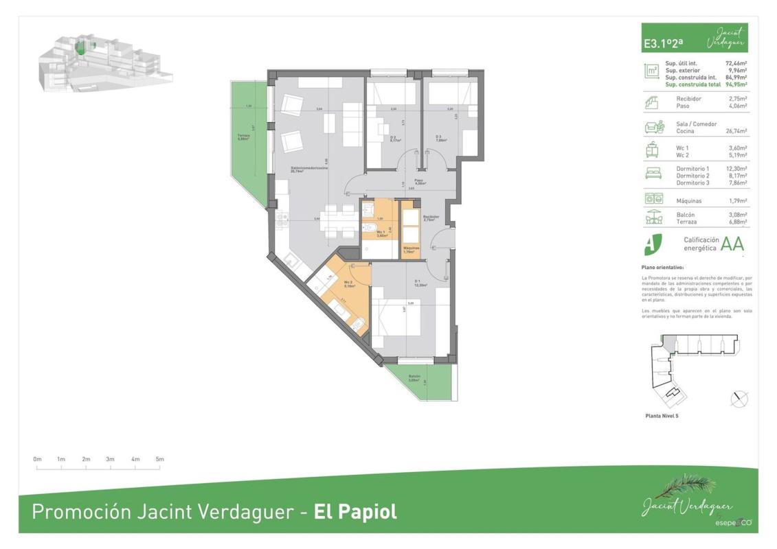 Продажа квартиры на Piso en Jacint Verdaguer s/n, El Papiol, Эль Папиоль
photo 5