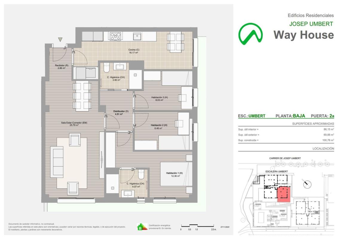 Sale of apartment in Piso en Calle de Josep Umbert I Ventura, 108, Font Verda, Granollers, Granollers
 photo 2