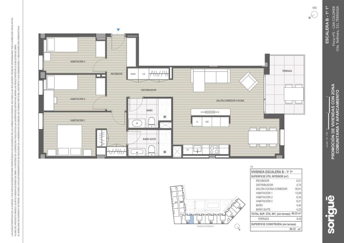 Sale of apartment in Piso en Carretera de Rellinars, 531, Poble Nou, Terrassa, Terrassa
photo 2