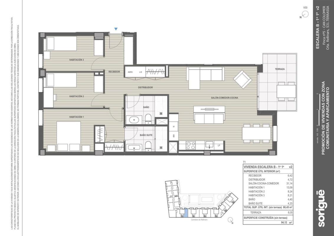 Sale of apartment in Piso en Carretera de Rellinars, 531, Poble Nou, Terrassa, Terrassa
photo 3