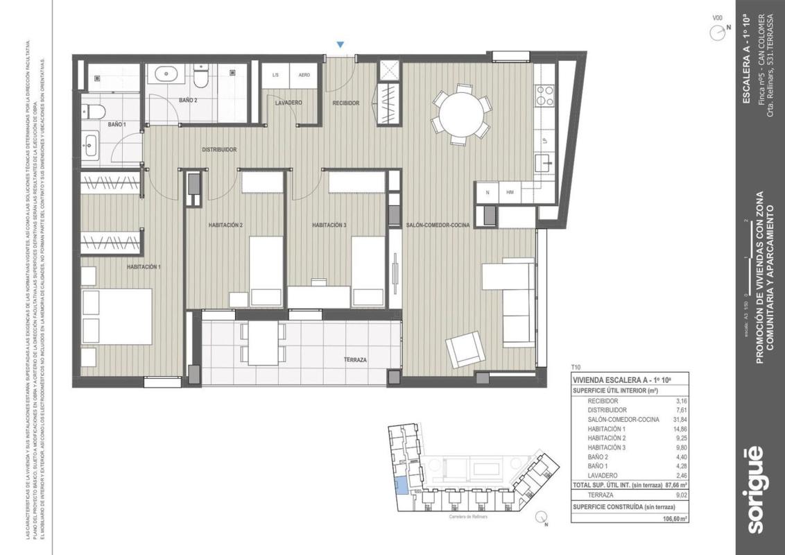 Sale of apartment in Piso en Carretera de Rellinars, 531, Poble Nou, Terrassa, Terrassa
photo 2