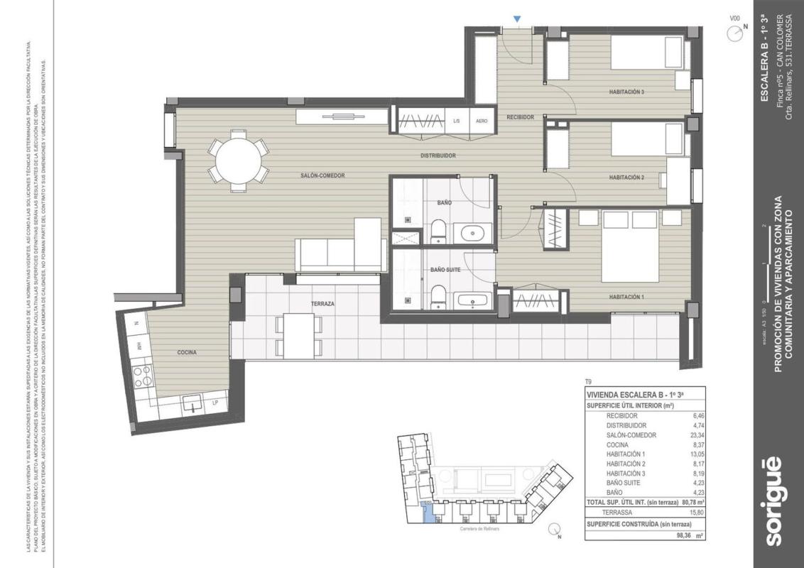 Sale of apartment in Piso en Carretera de Rellinars, 531, Poble Nou, Terrassa, Terrassa
photo 2