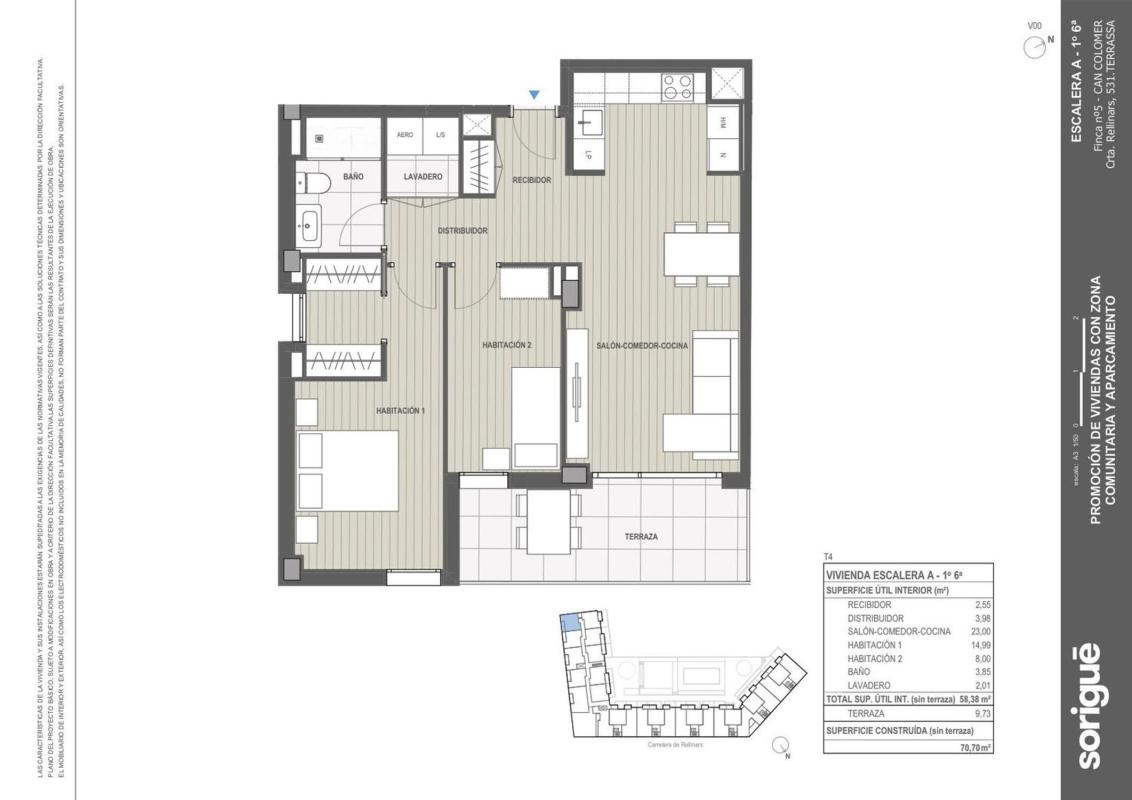 Sale of apartment in Piso en Carretera de Rellinars, 531, Poble Nou, Terrassa, Terrassa
 photo 2
