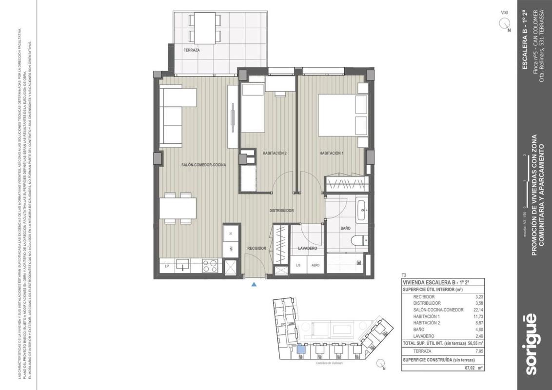 Sale of apartment in Piso en Carretera de Rellinars, 531, Poble Nou, Terrassa, Terrassa
photo 2