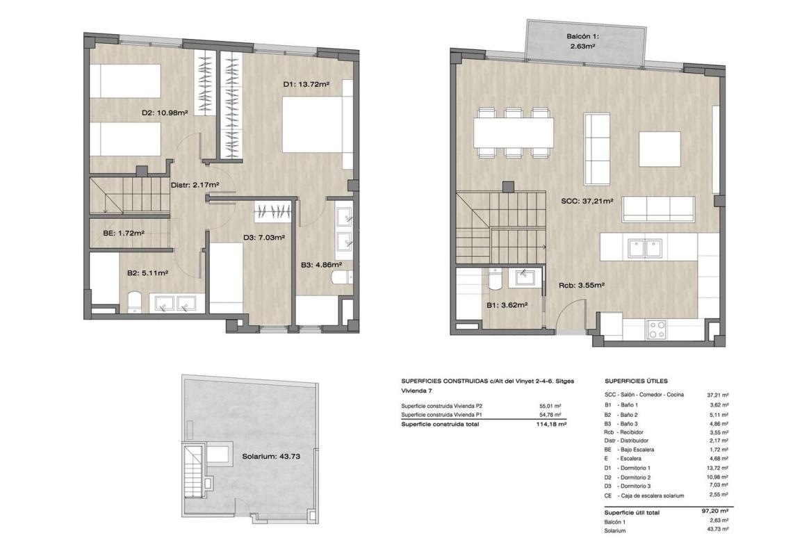 Продажа дуплекса на Dúplex en Alta del Vinyet, 2, Vinyet-Terramar-Can Pei-Can Girona, Sitges, Ситжес photo 3