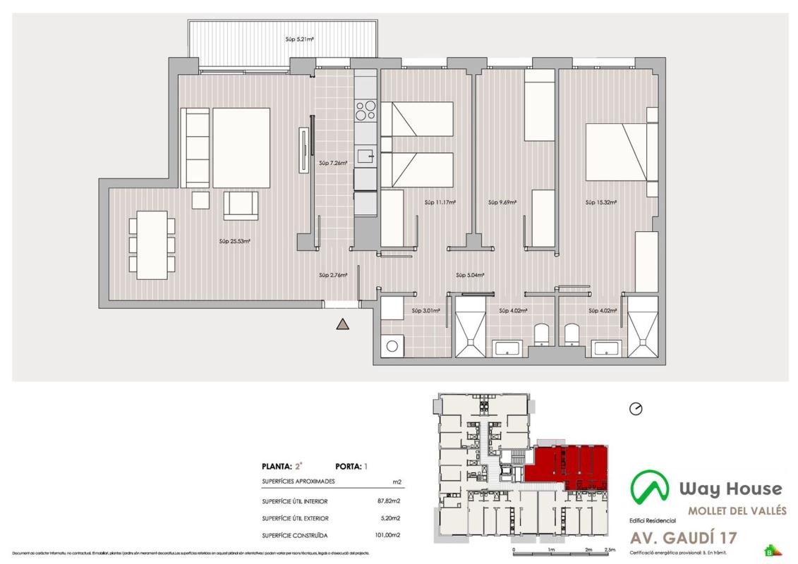 Sale of apartment in Piso en Antonio Gaudí, 15, Can Pantiquet, Mollet del Vallès, Mollet del Vallès
photo 1
