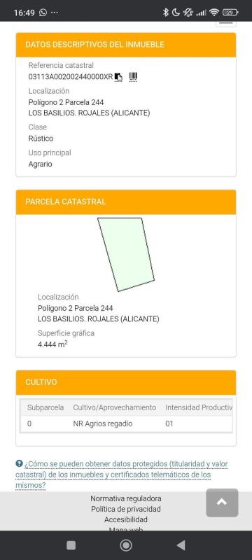 Terreno en venta en Rojales, Alicante photo 1