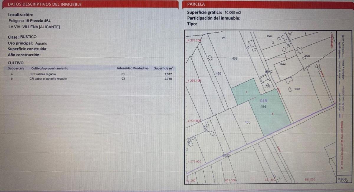 Terreno en venta en Villena, Alicante photo 1