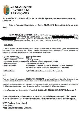 Terreno en Calle de Benifallim, 5, Torremanzanas photo 4