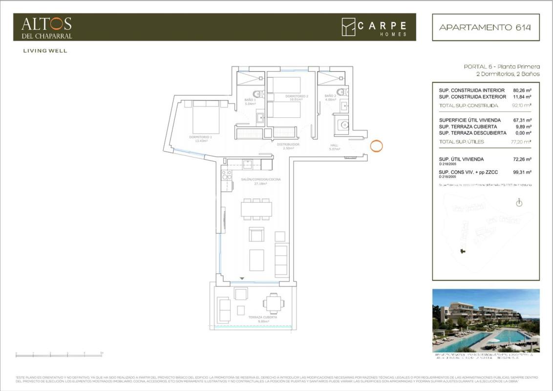 Venta de piso en Piso en Calle Doma, 7, Calaburra - Chaparral, Mijas, Mijas
photo 1