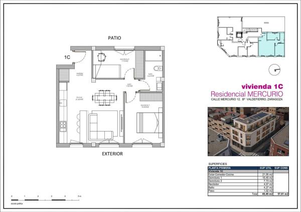 Продажа квартиры на Piso en Calle Mercurio, 12, Valdefierro, Zaragoza, Сарагоса
 photo 3
