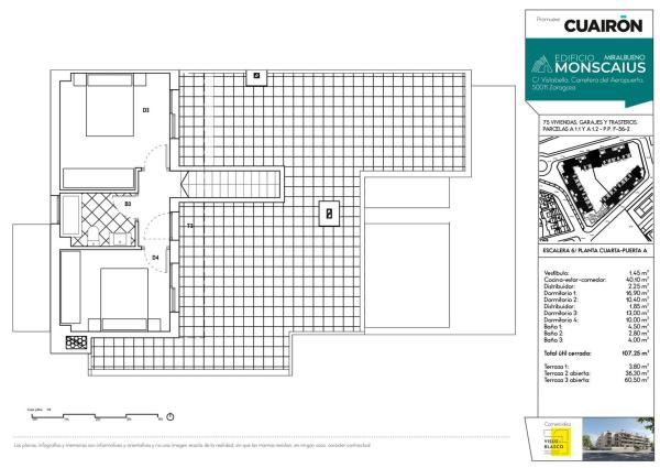Penthouse for sale at  Ático en Calle Vistabella, 146, Miralbueno, Zaragoza, Zaragoza photo 1