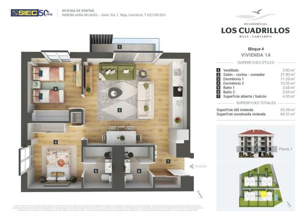 Venta de piso en Piso en Calle de los Cuadrillos, 35, El Arco-Rota-Fonegra, Noja, Noja
 photo 2