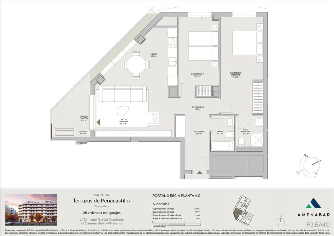 Venta de piso en Piso en Calle Carmen Bravo Villasante, 3, Peñacastillo - Nuevamontaña, Santander, Santander
photo 5