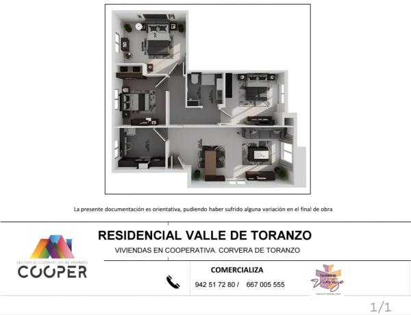 Продажа квартиры на Piso en Barrio Corvera de Toranzo, 46, Corvera de Toranzo, Корвера-де-Торансо
 photo 4