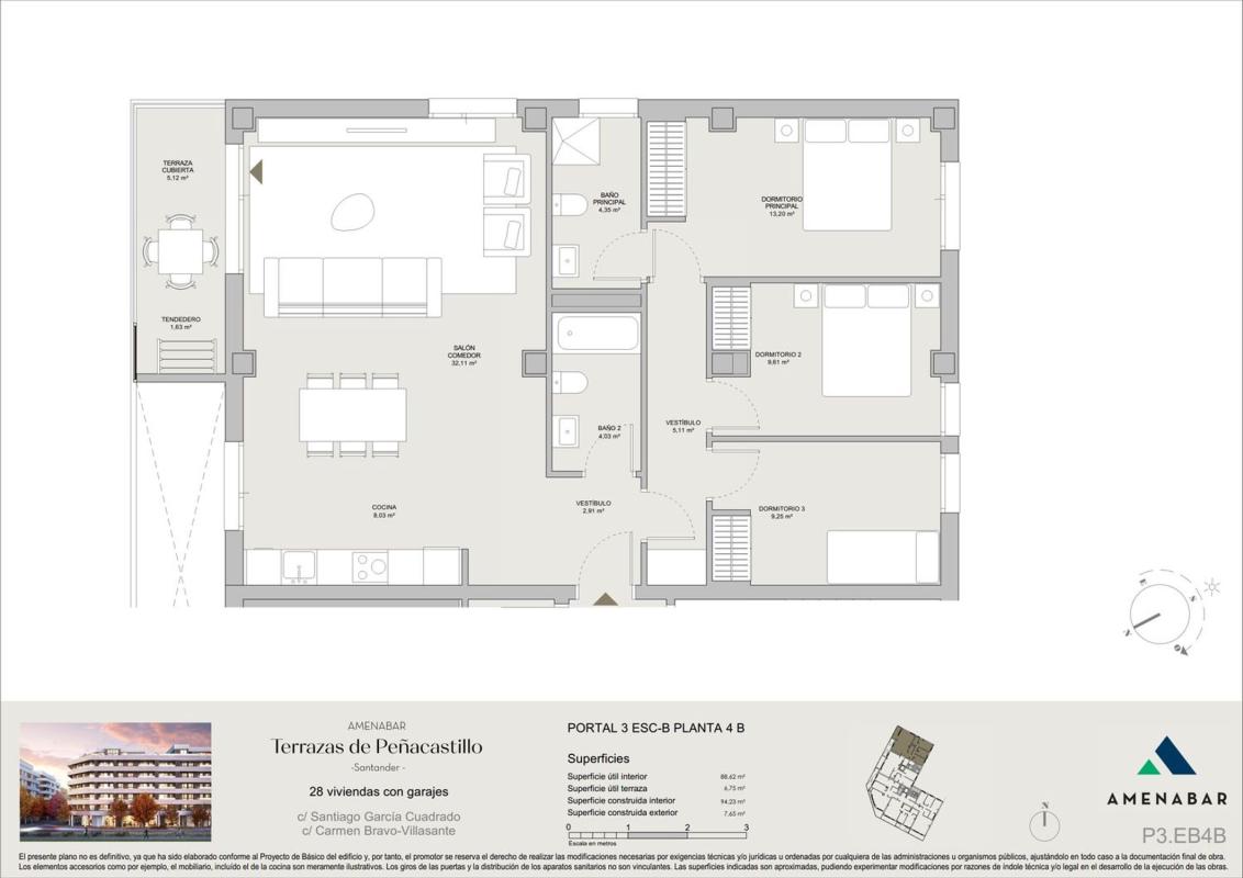 Sale of apartment in Piso en Calle Carmen Bravo Villasante, 3, Peñacastillo - Nuevamontaña, Santander, Santander
photo 2
