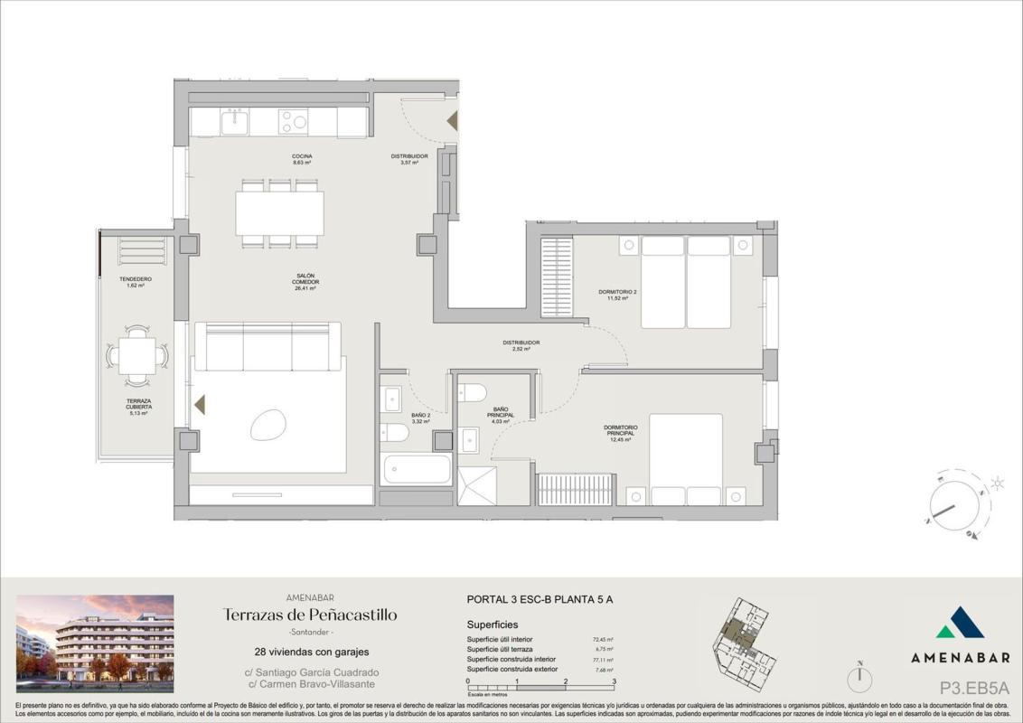 Sale of apartment in Piso en Calle Carmen Bravo Villasante, 3, Peñacastillo - Nuevamontaña, Santander, Santander
photo 2