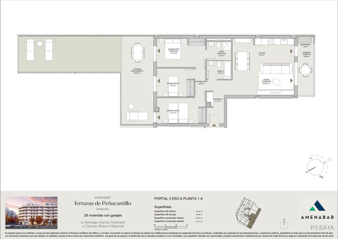 Sale of apartment in Piso en Calle Carmen Bravo Villasante, 3, Peñacastillo - Nuevamontaña, Santander, Santander
photo 2