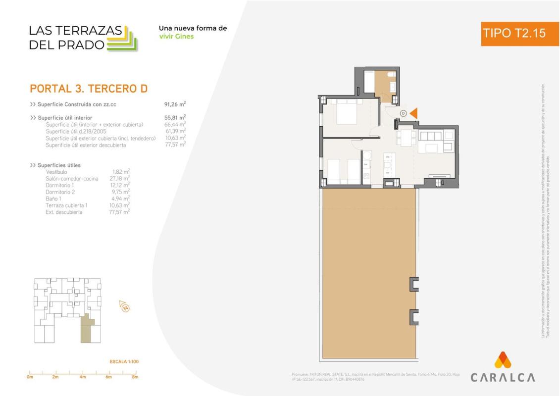 Venta de piso en Piso en Calle Hermanos Vega Olivares, 1, Gines, Gines
photo 2