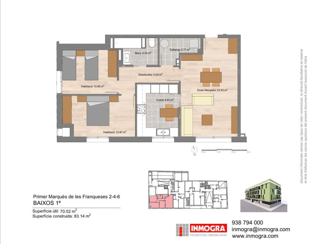 Sale of apartment in Piso en Calle Primer Marques Franqueses, 2, L'Hostal - Lledoner, Granollers, Granollers
photo 1