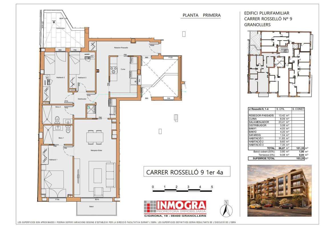Venta de piso en Piso en Calle Rosselló, 9, L'Hostal - Lledoner, Granollers, Granollers
 photo 5
