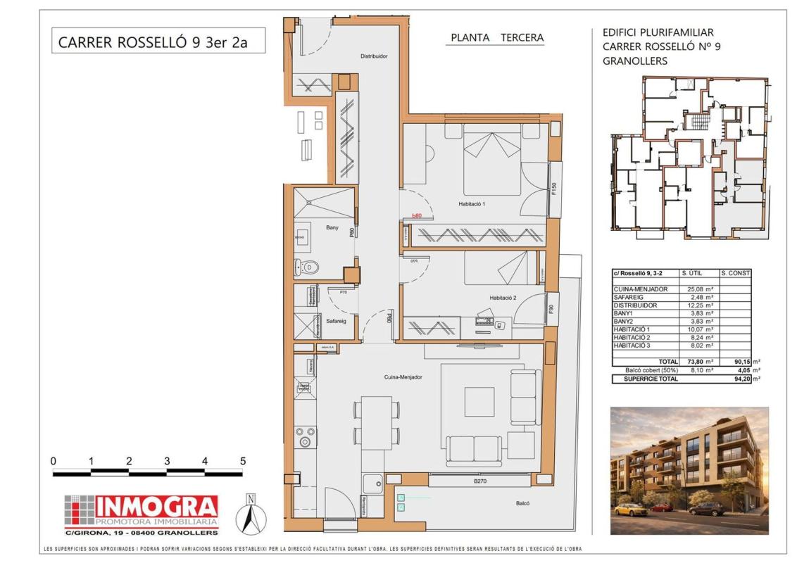 Venta de piso en Piso en Calle Rosselló, 9, L'Hostal - Lledoner, Granollers, Granollers
photo 5