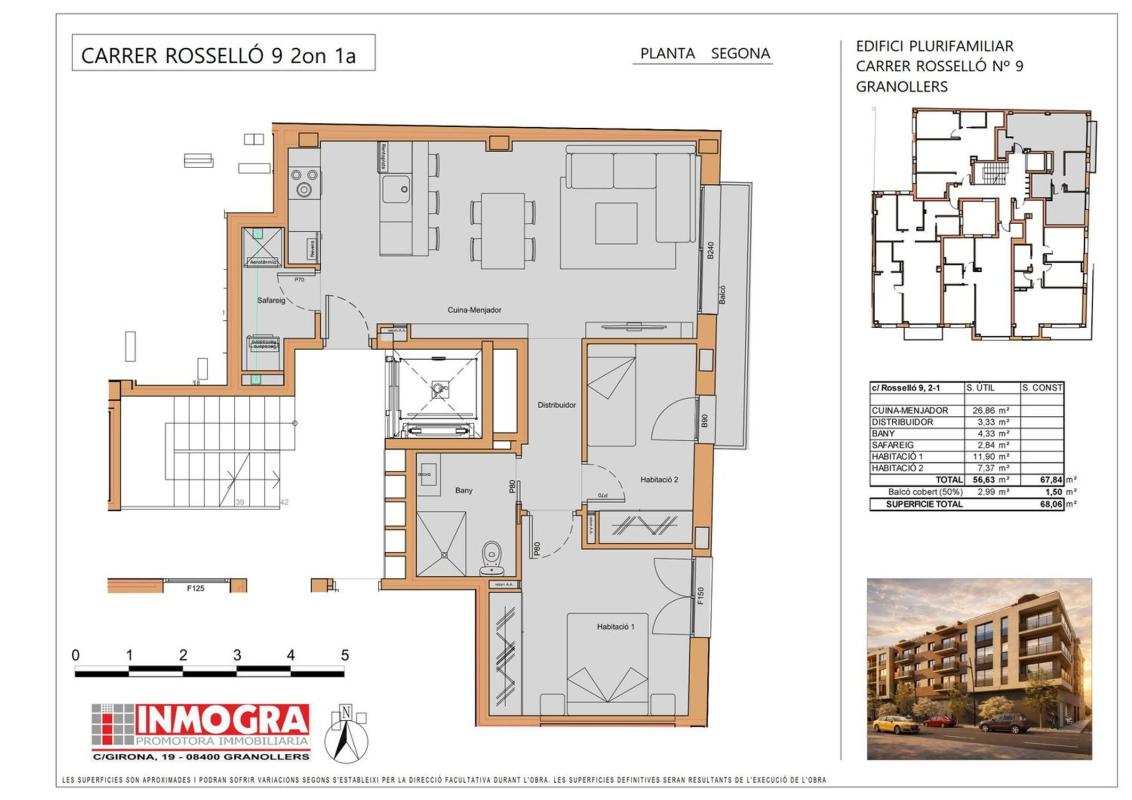 Venta de piso en Piso en Calle Rosselló, 9, L'Hostal - Lledoner, Granollers, Granollers
 photo 5