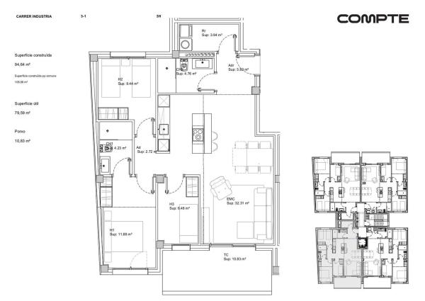 Venta de piso en Piso en Calle Industria, 7, Santa Clara-Caputxins-Hospital, Vic, Vic
thumbnail 1