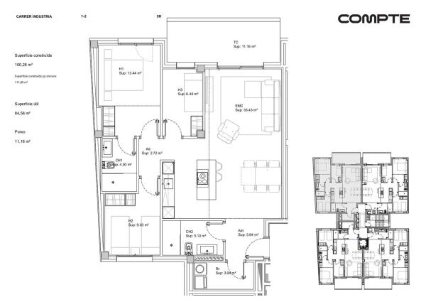 Venta de piso en Piso en Calle Industria, 7, Santa Clara-Caputxins-Hospital, Vic, Vic
thumbnail 1