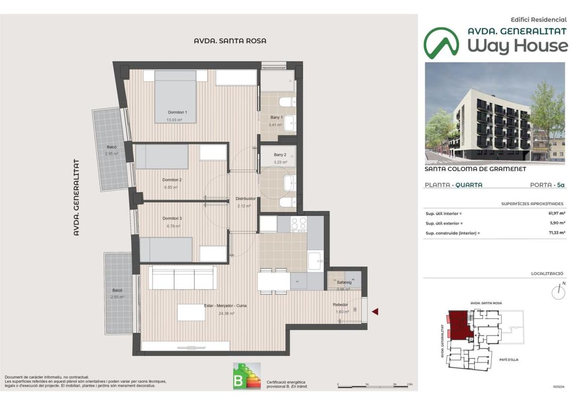 Penthouse sale in Ático en de la Generalitat, 111, El Raval, Santa Coloma de Gramenet, Santa Coloma de Gramenet photo 1