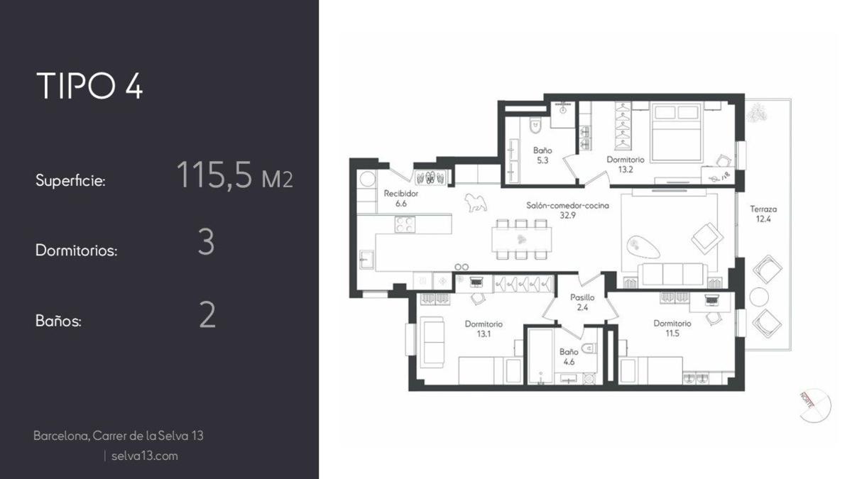Sale of apartment in Piso en Calle Selva, 13, Porta, Barcelona, Barcelona
 photo 5
