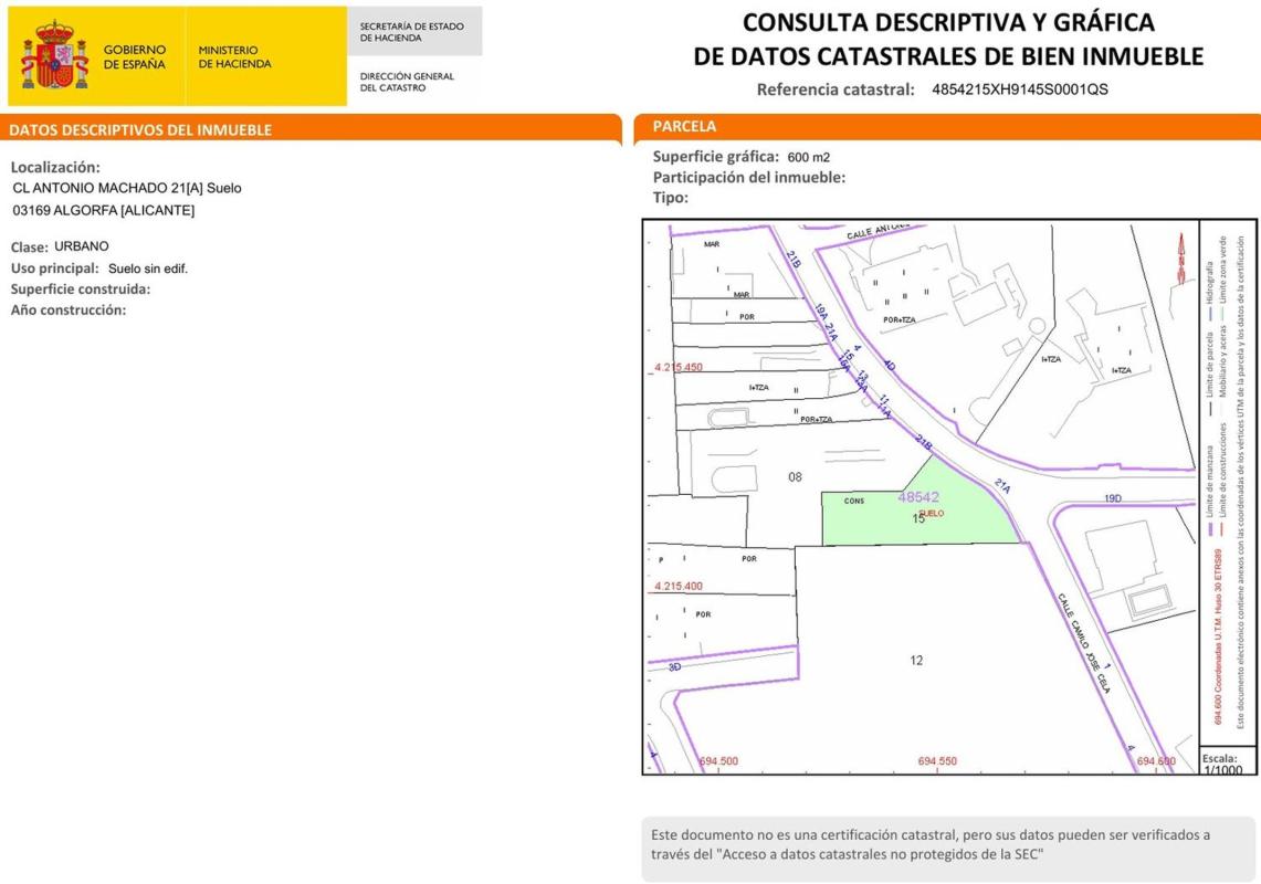 Terreno en venta en Algorfa, Alicante photo 2