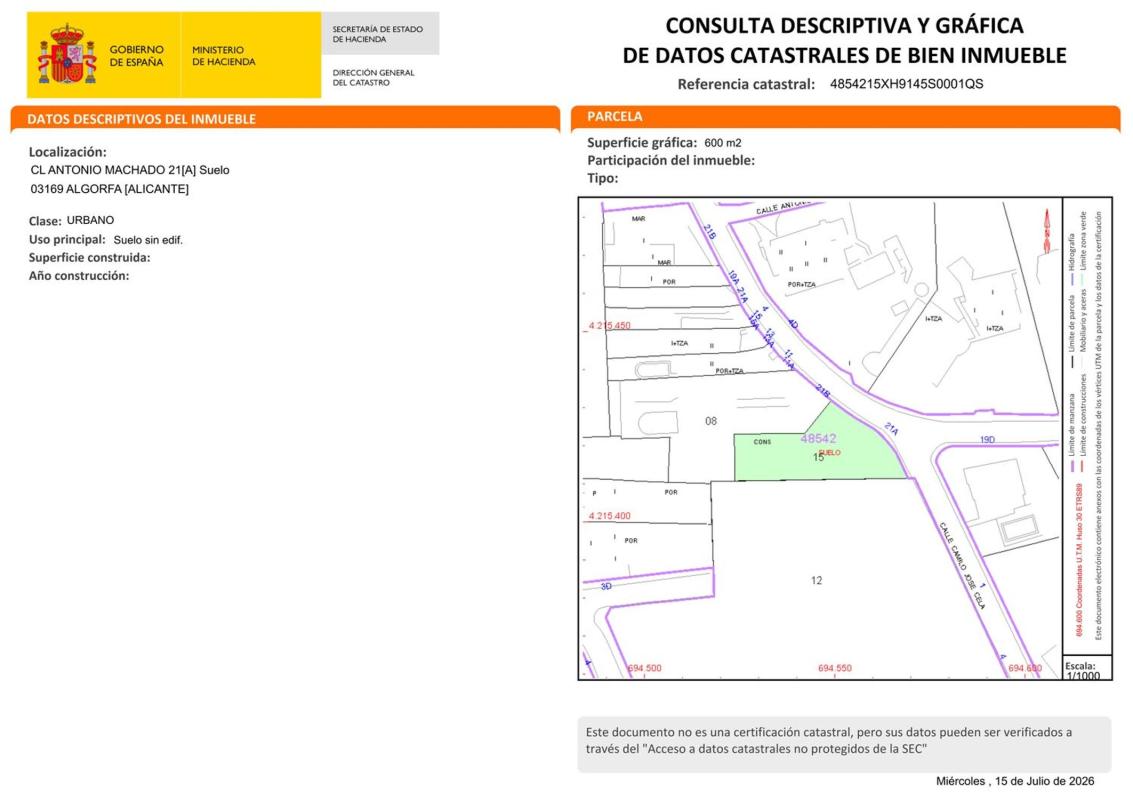 Terreno en venta en Algorfa, Alicante photo 3