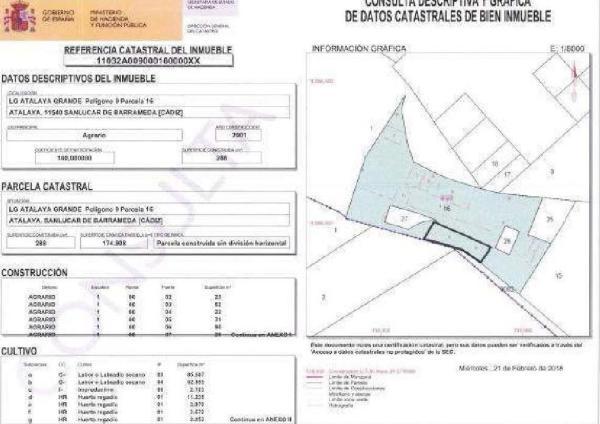 Terreno en Avenida de la Atalaya, 9 Pol. 9, Ctra Jerez-Ctra del Puerto, Sanlúcar de Barrameda thumbnail 2