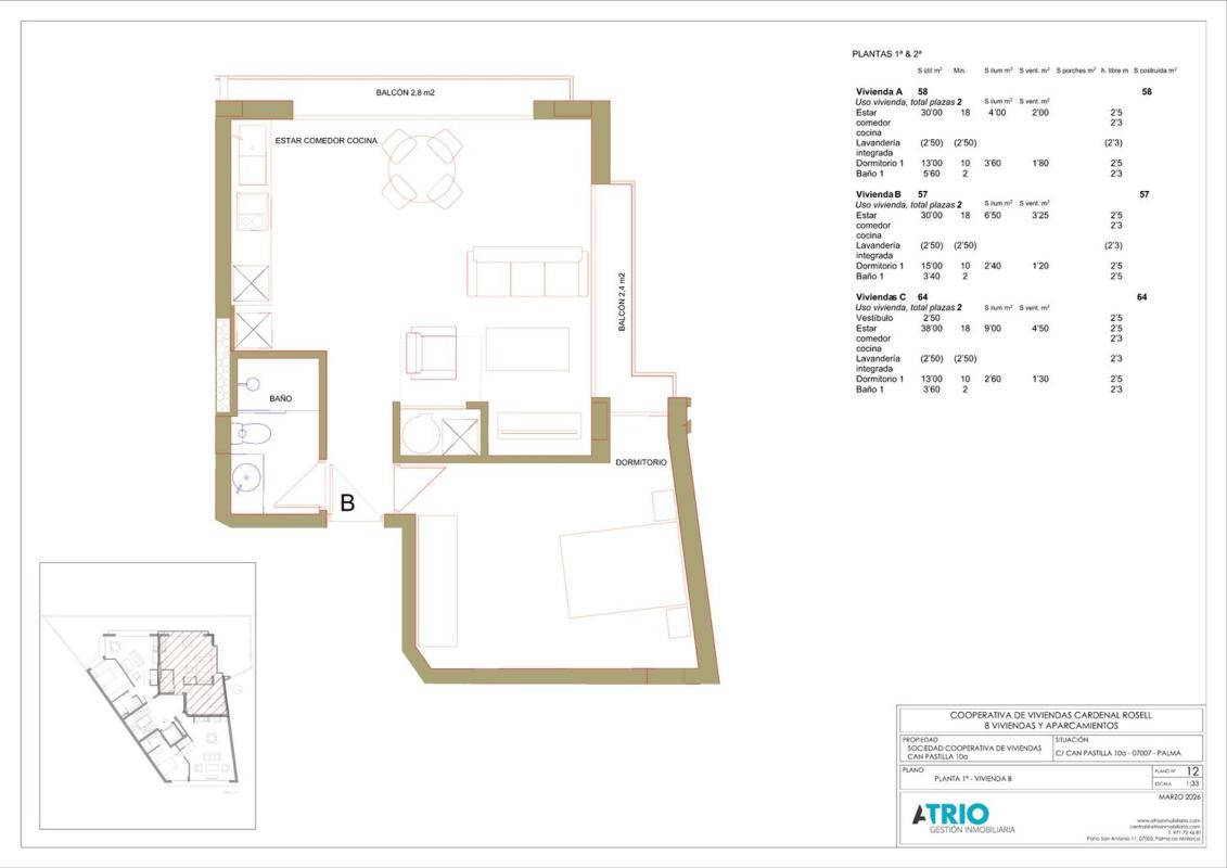 Venta de piso en Piso en Camino Can Pastilla, 11, Coll d'En Rabassa, Palma de Mallorca, Palma de Mallorca
photo 1