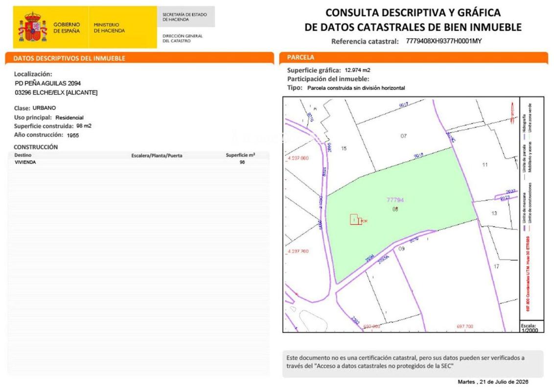 Terreno en venta en Elche / Elx, Alicante photo 4