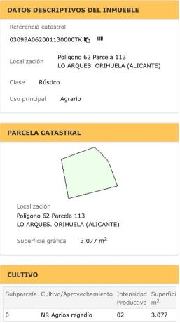 Terreno en Molins-Campaneta-San Bartolomé, Orihuela thumbnail 2