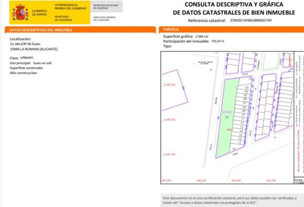 Terreno en Calle Major, 99, La Romana thumbnail 1