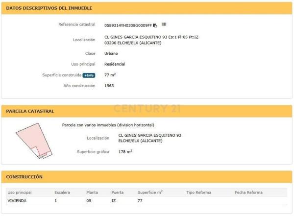 Venta de piso en Piso en Calle Ginés García Esquitino, 93, Carrús Este, Elche / Elx, Elche / Elx
 photo 3