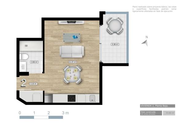 Estudio en venta en Estudio en El Molino, Torrevieja, Torrevieja thumbnail 3