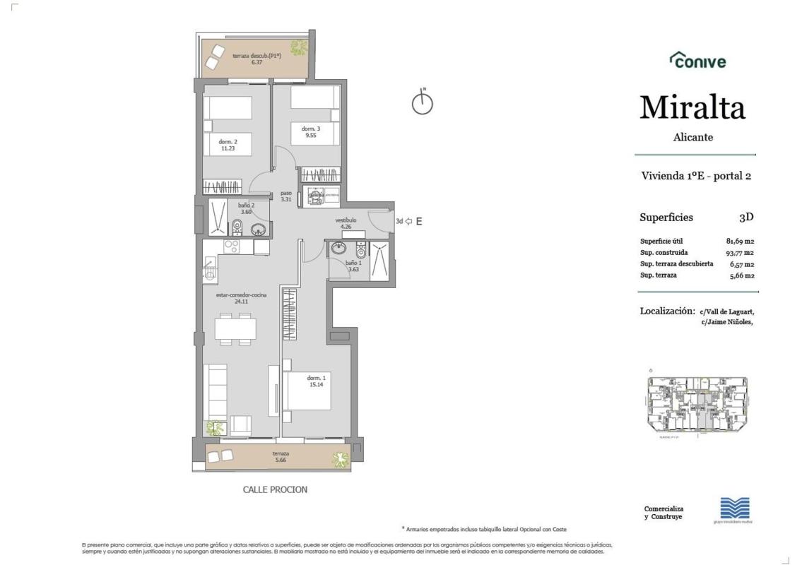 Sale of apartment in Piso en Calle Jaime Niñoles, 16, La Florida Portazgo, Alicante / Alacant, Alicante
photo 4