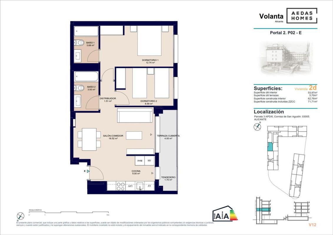Продажа квартиры на Piso en Calle Deportista Pitu Perramón, 3, Paus, Alicante / Alacant, Аликанте / Алакант
 photo 5