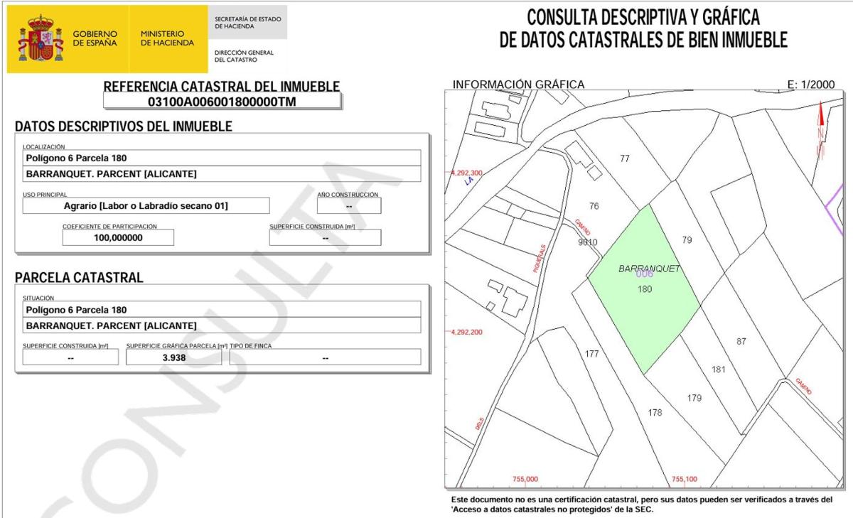 Terreno en venta en Parcent, Alicante photo 3