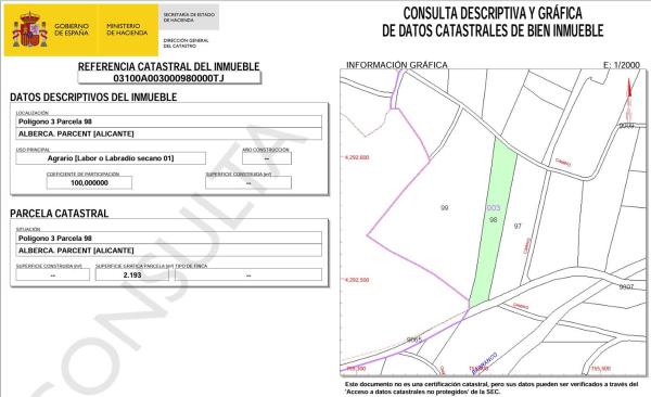Terreno en Avenida del Centenari Descobriment Amèrica, 720 EsquinaconCV, Parcent thumbnail 3