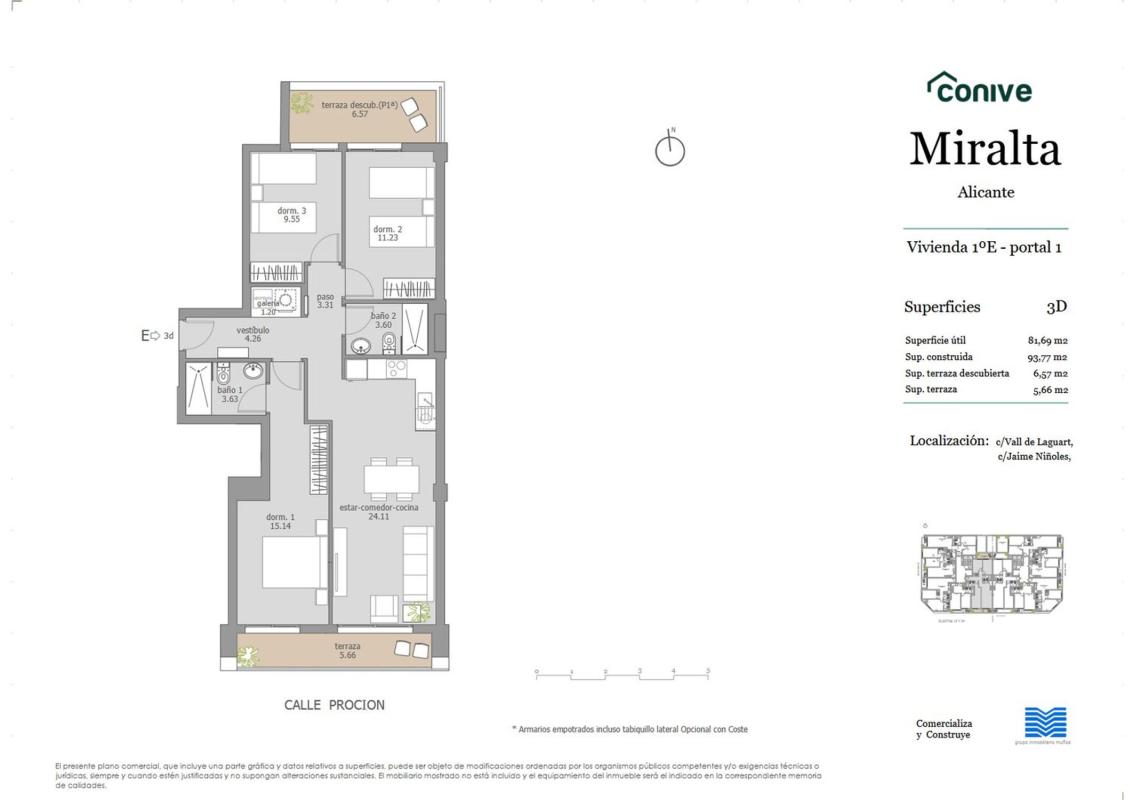 Sale of apartment in Piso en Calle Jaime Niñoles, 16, La Florida Portazgo, Alicante / Alacant, Alicante
photo 4