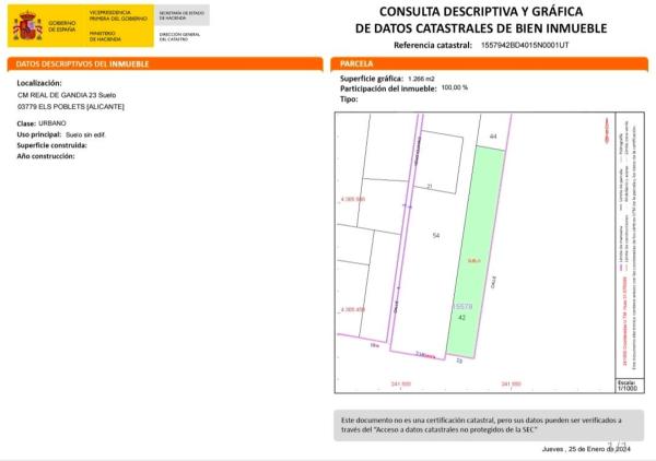 Terreno en Camino Real de Gandia, 23, Els Poblets photo 3