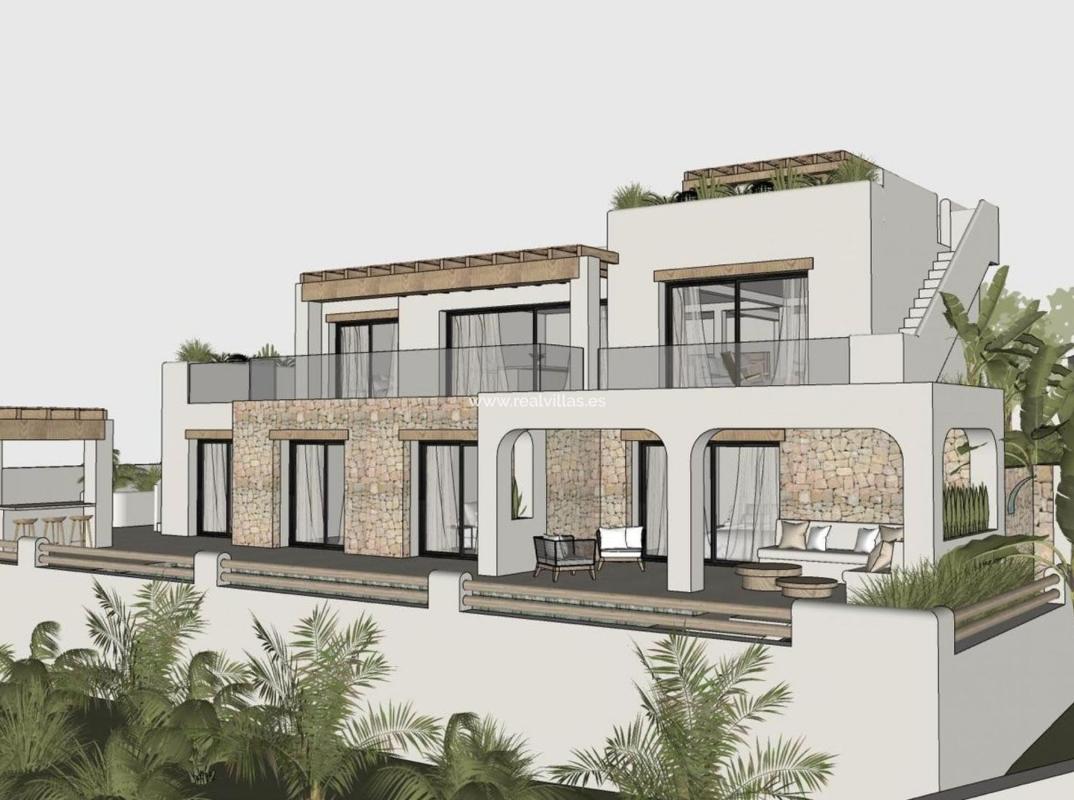 Nowa nieruchomość Villa Ibicenca de Diseño Contemporáneo w Moraira photo 3