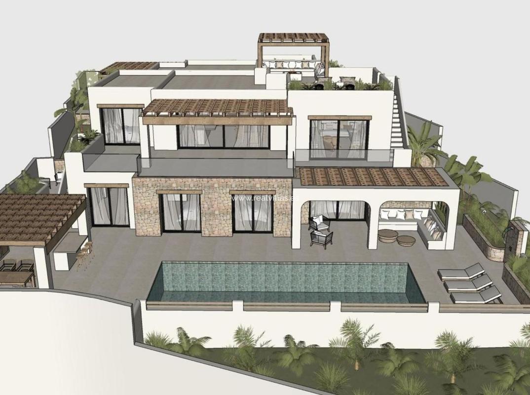 Nowa nieruchomość Villa Ibicenca de Diseño Contemporáneo w Moraira photo 4